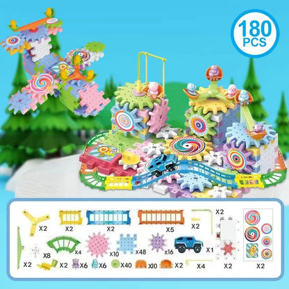 Electric Track Building Block Park(83-263 PCS)