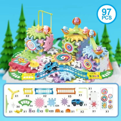 Electric Track Building Block Park(83-263 PCS)